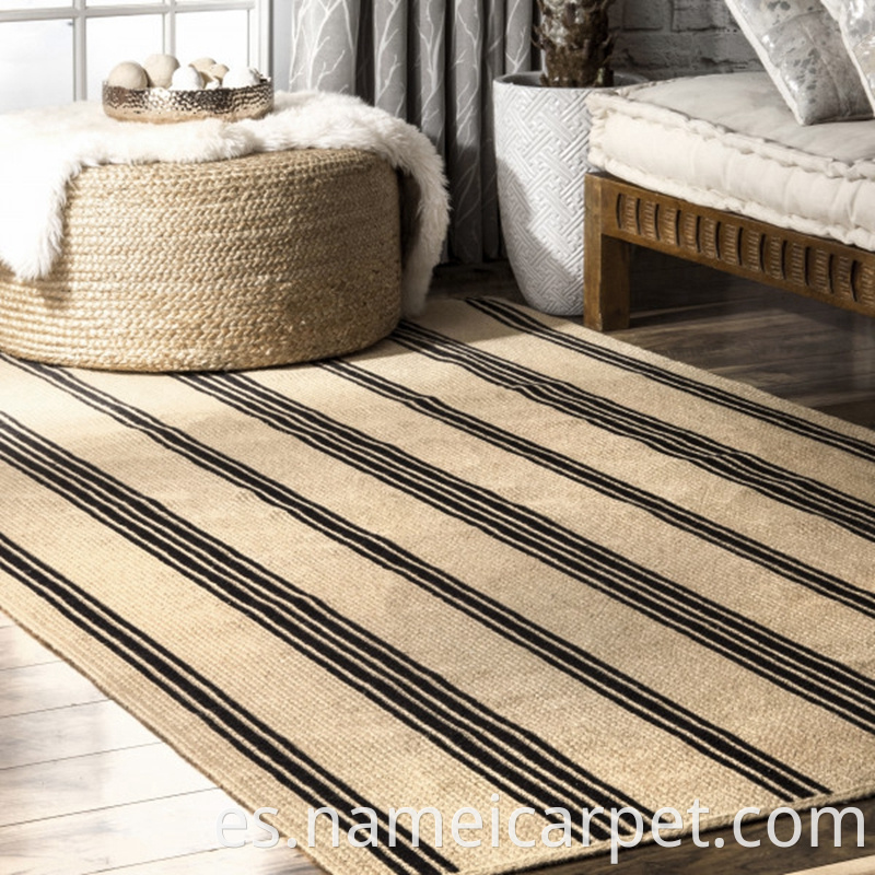 Jute Hemp Braided Wovencarpet Area Rug Floor Mats 96